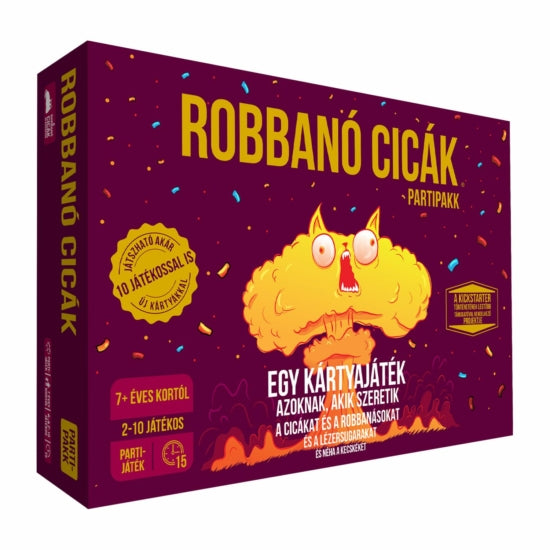Cutia jocului de societate Exploding Kittens: Party Pack