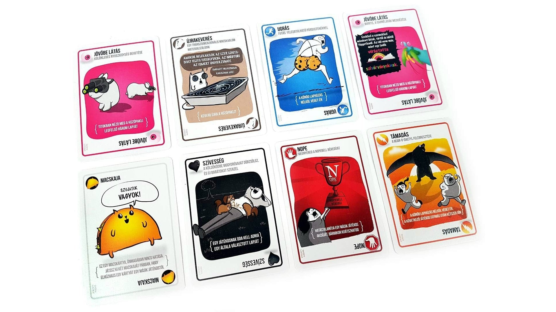 Conținutul jocului de societate Exploding Kittens