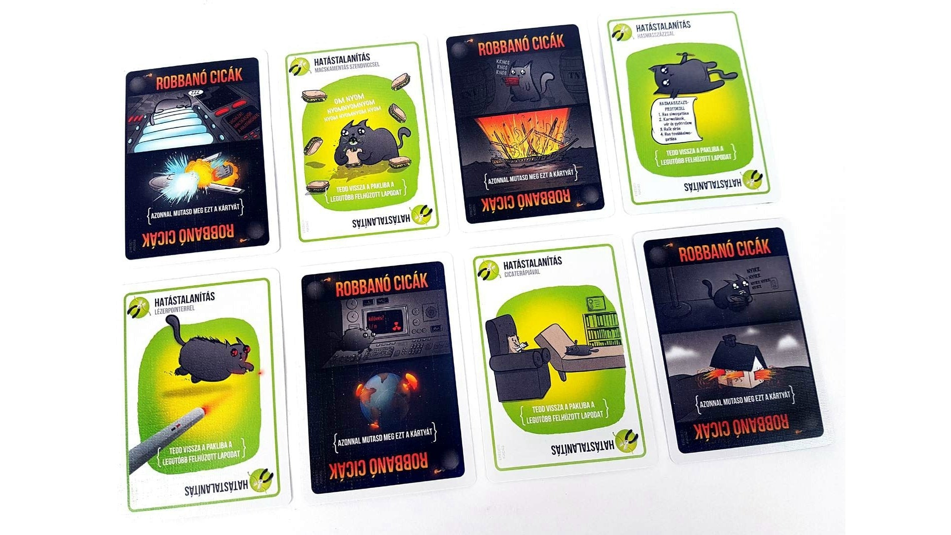 Conținutul jocului de societate Exploding Kittens