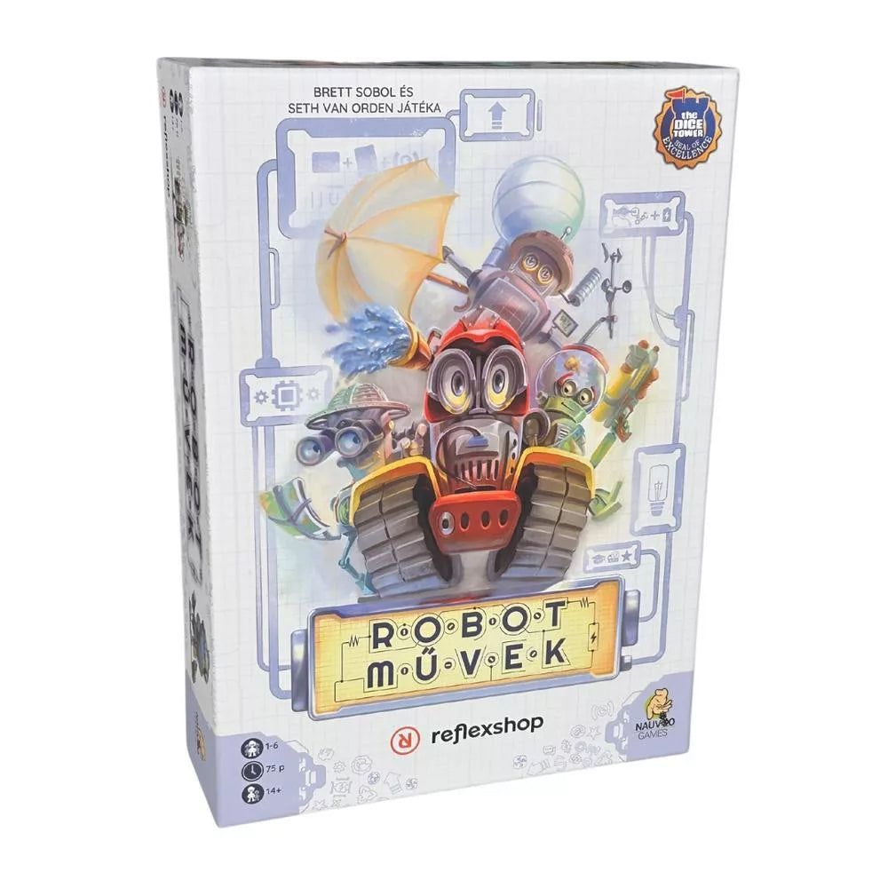 Cutia jocului de societate Raising Robots