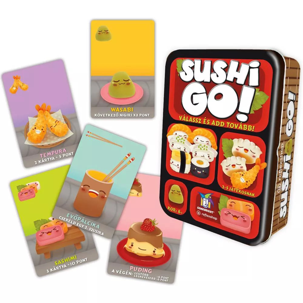 Cărțile jocului de societate Sushi Go!