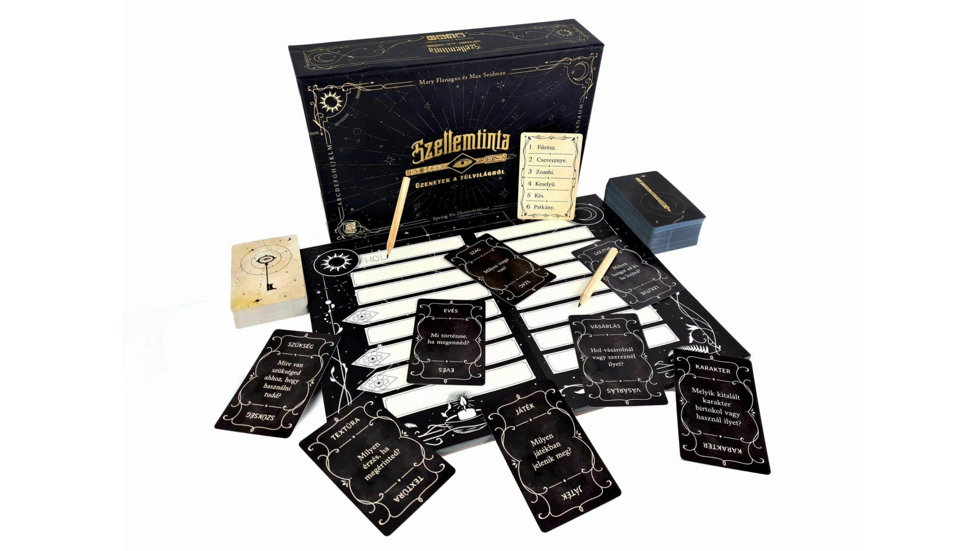 Conținutul jocului de societate Phantom Ink