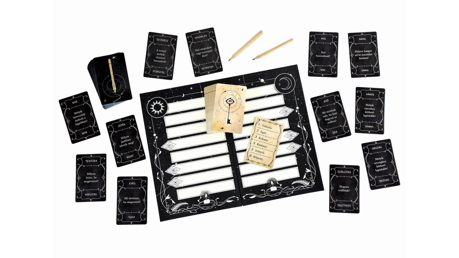 Conținutul jocului de societate Phantom Ink