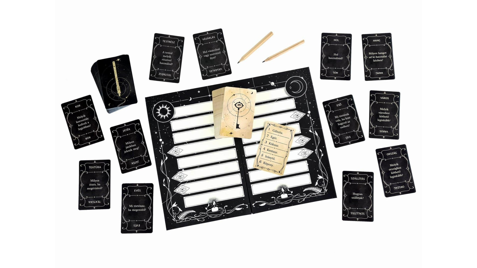 Conținutul jocului de societate Phantom Ink