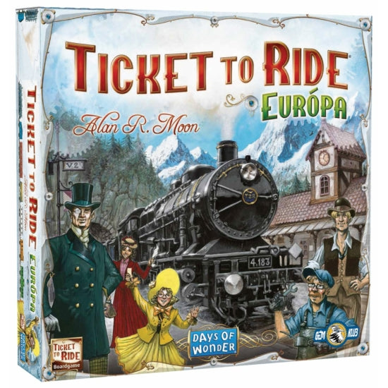 Cutia jocului de societate Ticket to Ride: Europa