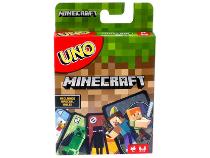 Cutia jocului de societate UNO Minecraft