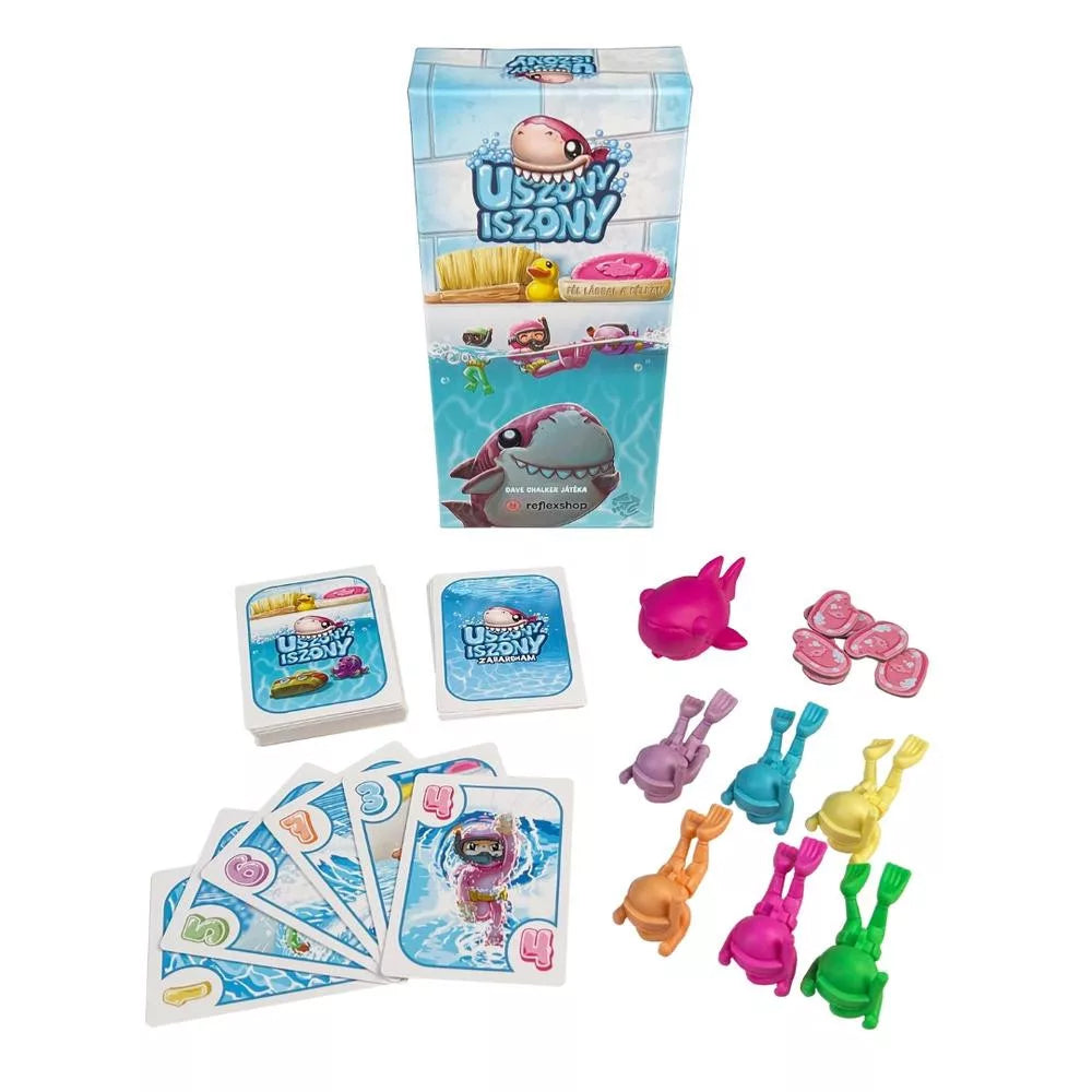 Cutia și conținutul jocului de societate Get Bit!