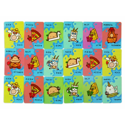Cărțile jocului de societate Taco, Pisică, Capră, Brânză, Pizza - Rezistent la apă