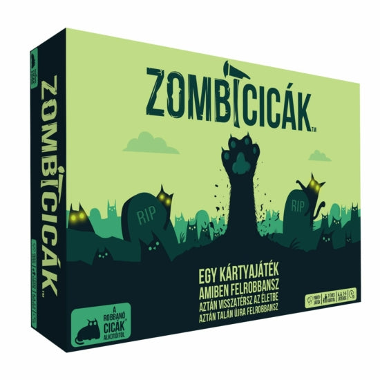 Cutia jocului de societate Zombie Kittens
