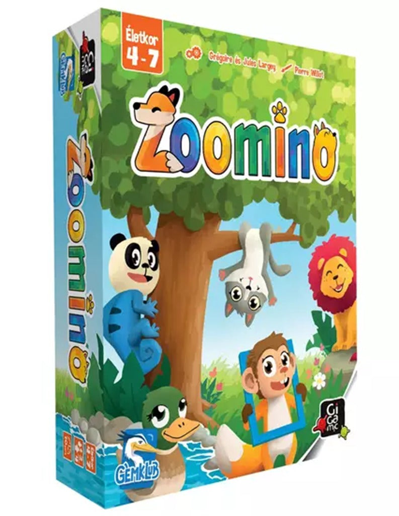 Cutia jocului de societate Zoomino